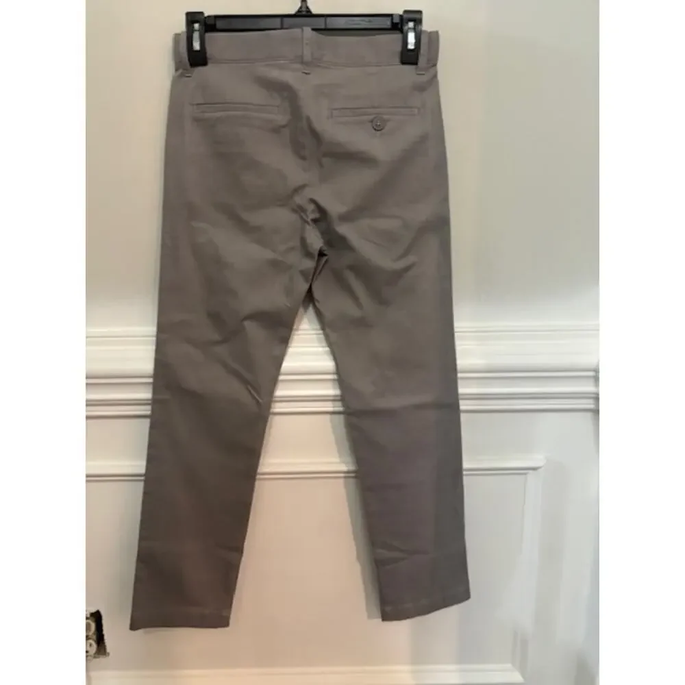 Crewcuts Pants Chinos Classicc Fit Gray Boys Size 10 Stretch J. Crew NWT